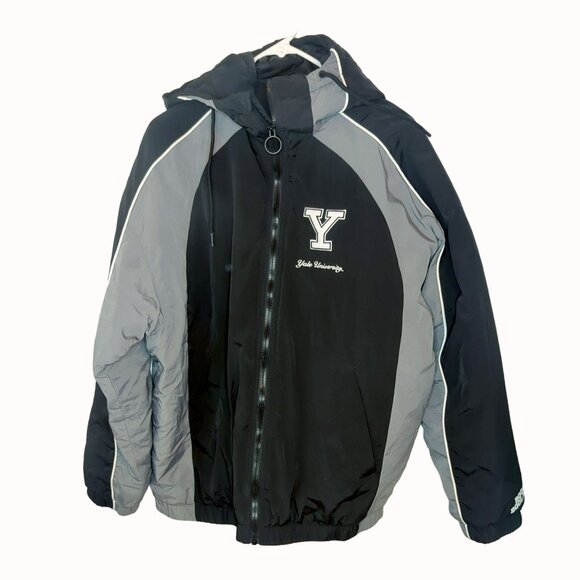 H&M Other - H&M Yale Univerisity Bulldogs Hooded Track Jacket Mens Medium Black White